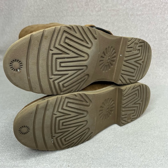 UGG Braiden Suede Tall Riding Boots-Brown/Tan-Women’s 5-Classic-Cozy-Winter-Boho - Picture 9 of 12